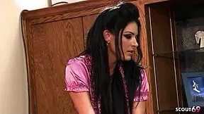 skinny secretary stockings seduce big black cock boss anal