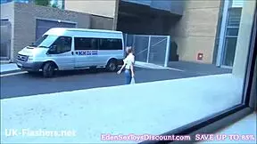 i expose sexy blonde axa jays flashing tits outdoors public