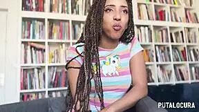 la bellísima mulata luna blackx le chupa la verga a torbe deepthroat doggystyle cowgirl cum in mouth post entrevista!