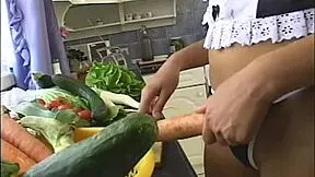 Daddy's monster cock bends over young girl doggystyle anal blowjob facial