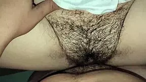 he easily pounds his wet hairy high school teen student's tight pussy