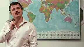 Petite Blonde Haley Spades Takes Double Penetration Gangbang in Classroom