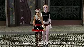 Watch this cute teen lesbian squirt orgasms outdoors in public—how risky!