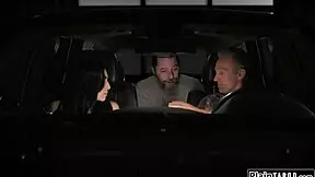 hey two old guys trick this petite teen 18+ into deepthroat monster cock domination and ass licking threesome