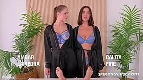 Calita fire's oiled glory hole massage turns into blonde milf blowjob anal cowgirl pounding