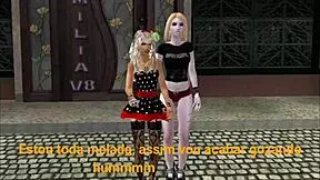 Watch this cute teen lesbian squirt orgasms outdoors in public—how risky!