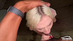 Give me that black cock, I've never felt one before, pierced nipple blonde begs