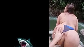 Hey check out this Venezuelan stepmom fucking raw by the river