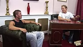 Two sluts get DOUBLE PENETRATED roughly by guys on the floor!