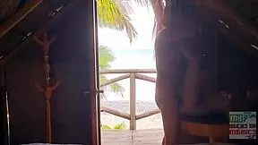Wanna see this young Mexican slut fucked hard on the beach?