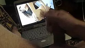 Horny Webcam Girl Cums Hard Watching Big Load Explode Slow Mo?