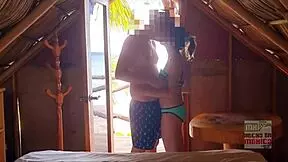 Wanna see this young Mexican slut fucked hard on the beach?