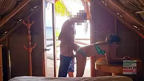 Wanna see this young Mexican slut fucked hard on the beach?