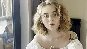 i couldn't hold back watching cute blonde babe swallow every drop up close