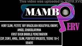 whoa slim ebony teen chocolatinha takes first dp anal with two monster cocks 😍 her perfect tits bounce wild!!