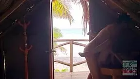 Wanna see this young Mexican slut fucked hard on the beach?