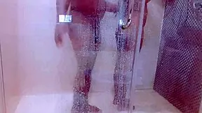 ever caught a hot couple banging in the shower like this babe and hubby?