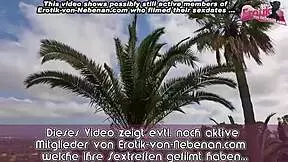 German Big Tits Teen Gets POV Analfick on Balcony with Huge Natural Boobs