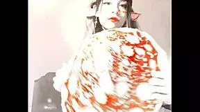 Bonneyuwu Elf Cosplay Petite Latina Flashes Panties at Stepdad