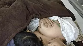 stepmom, sharing bed means your big tits milk my cock tonight?