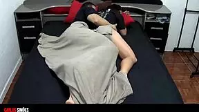 imagine that muscular stud's huge cock slamming deep into her tight young body...