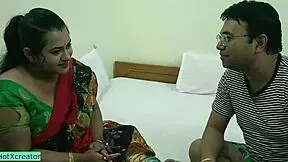 Indian Wife Fucks Bent Over with Impotent Husband at Ranch