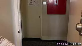 petite pigtail teen slut begs for facial cumshot