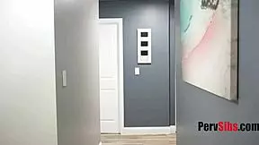 Brunette step sisters in lingerie fuck asses and tits for pregnancy threesome