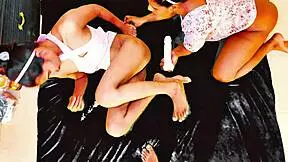 damn my best friend's girlfriend joined our homemade threesome for wet anal fun