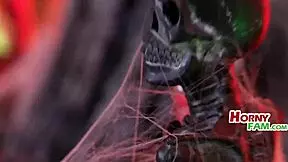 Family Sacrifices Virgin Daughter in Taboo Halloween 4some with Mommy Daddy Uncle In-Laws