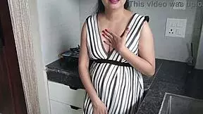 sexy indian stepsis umm bent over kitchen counter for stepbro deepthroat creampie doggystyle wait harder!!