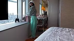 Sneaky Colombian Thief Caught! Punished with Rough Double Anal Penetration by Monster BBC in Garage!