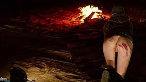 brooke johnson tied up in desert night for intense training from real domination documentary