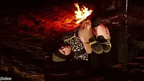 brooke johnson tied up in desert night for intense training from real domination documentary