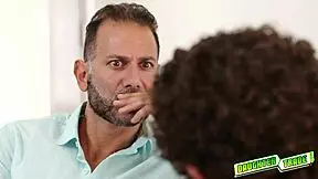 Stepdaughters Slobber on Daddies' Mature Cocks in Hot Mouth Action