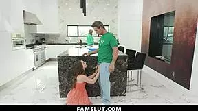 Stepdad see green outfit fucks stepdaughter taboo st pattys day bent over doggystyle hardcore full movie