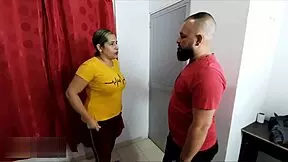 Young guy bangs stepmom's hot latina milf friend doggystyle in house fulfills milf fuck fantasy full story