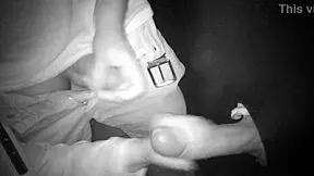 A brazilian housewife at swing party feels a 25cm cock stretch her wide in gloryhole while cuckold husband watches big ass miniskirt.