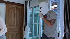 Breaking In to Fuck Cute Girlfriend Doggy on Stranger's Bed