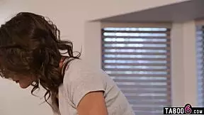 Janitor and Office Worker Double Penetrate Petite Milf Maid After Catching Her Spitting in 3some