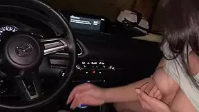 yo sucking stranger's monster cock in public car ride