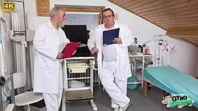 18yo nerd keira flow squirms as two old doctors make her orgasm repeatedly in hospital exam