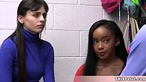 i got caught as cute cosplay burglar in mall and fucked rough interracial 3some bent over doggystyle