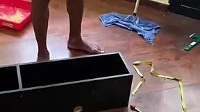 Young Boy's Tight Ass Begs for Raw Bareback Thrusts from Hung Assembler