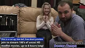 dr tampa face fucks stacy shepard with dildo in latex gloves and heels backstage