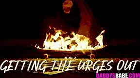 stepdaughter munches cucumber then slurps stepdad's monster cock