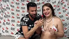 valentina alva heats up with banana spanking her big latina ass