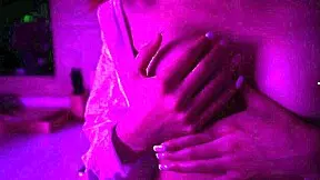 yaira sneaks around house groping her big natural tits and ass while brushing hair