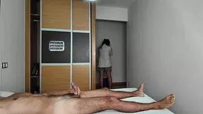 i spot curvy spanish milf cleaning lady huge ass flashin at hotel jerk off session