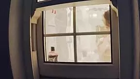 omg i cant stop watchin my curvy british neighbour drip wet in shower voyeur